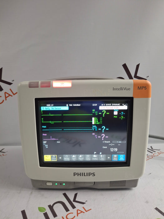 Philips Intellivue MP5 - ECG, Fast SpO2, NIBP, CO2 Patient Monitor
