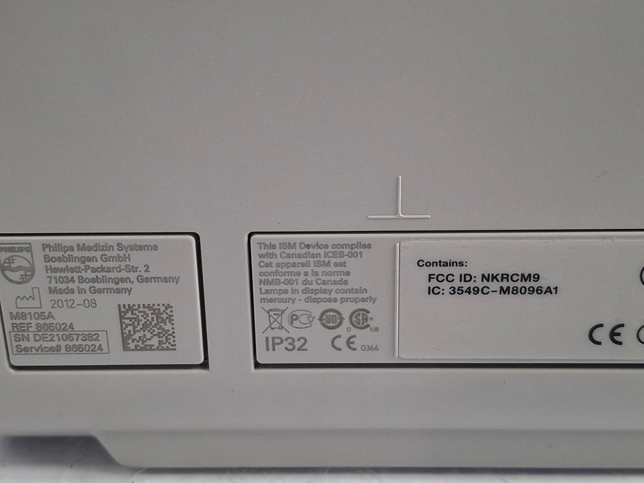 Philips Intellivue MP5 - ECG, Fast SpO2, NIBP, Press, Temp Patient Monitor