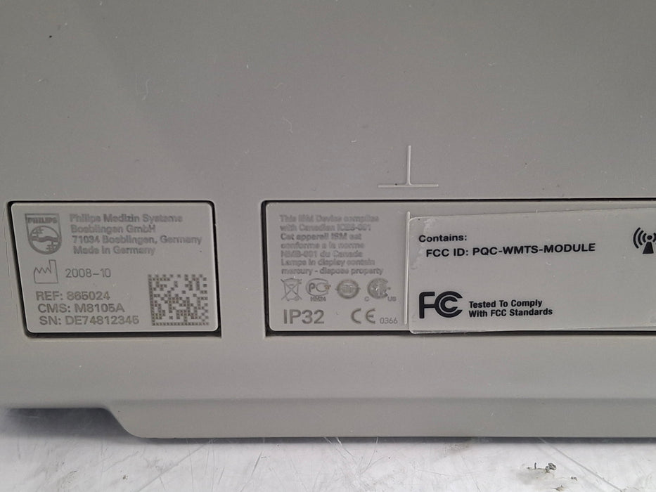 Philips Intellivue MP5 - ECG, Fast SpO2, NIBP, Press, Temp Patient Monitor