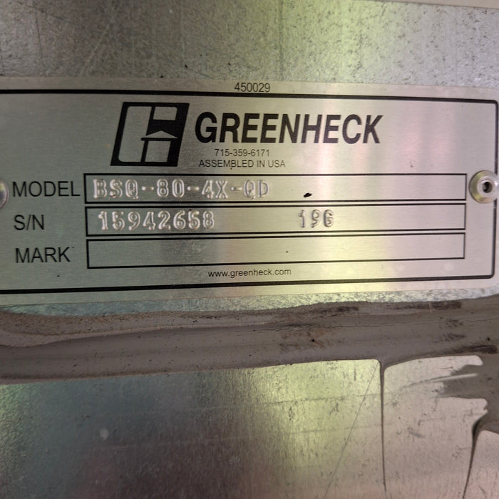 Greenheck BSQ-80-4X-QD Inline Fan