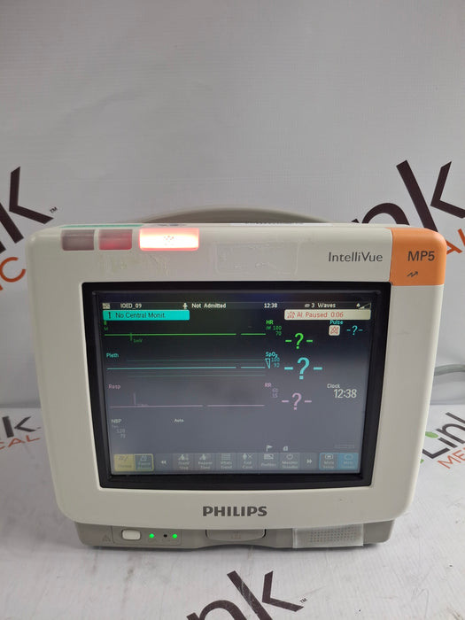 Philips Intellivue MP5 - ECG, Fast SpO2, NIBP, Press, Temp Patient Monitor