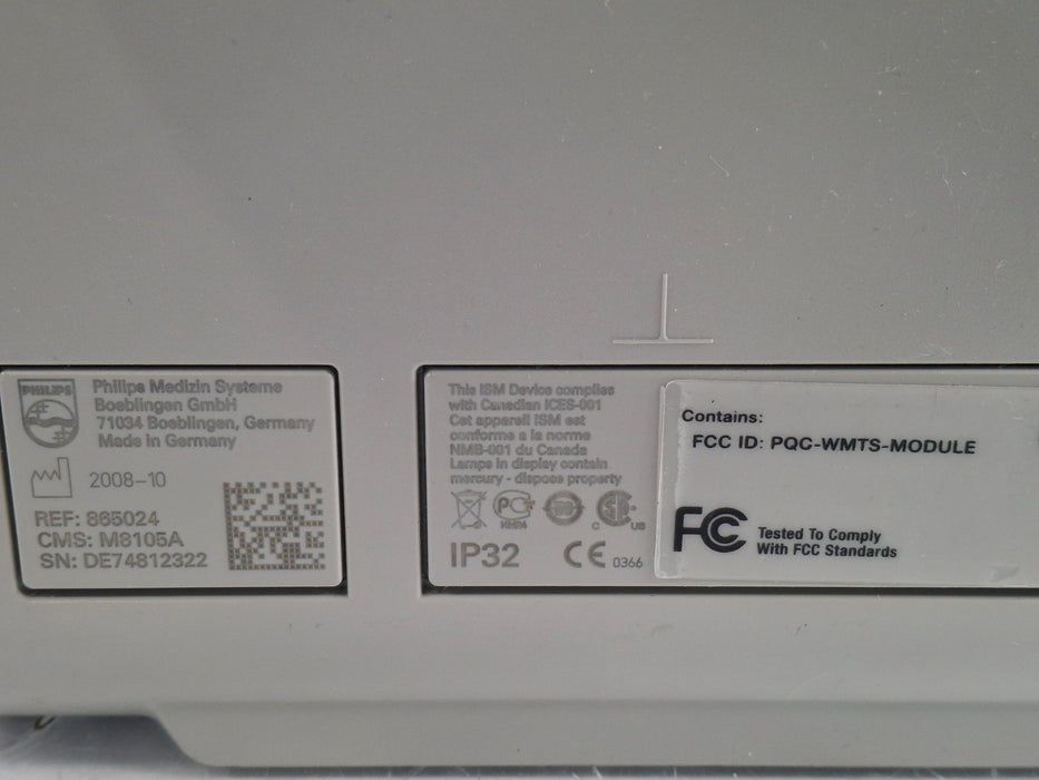 Philips Intellivue MP5 - ECG, Fast SpO2, NIBP, Press, Temp Patient Monitor