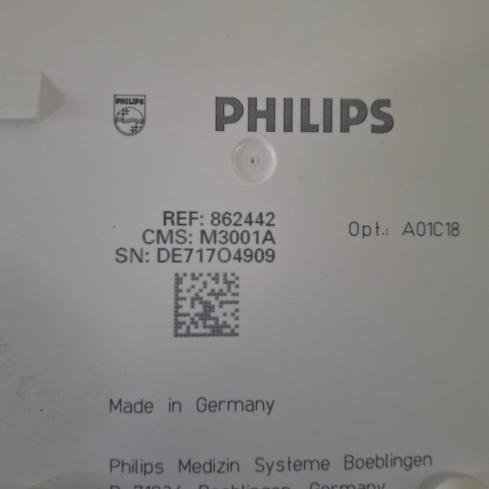 Philips M3001A-A01C18 Fast SpO2, NIBP, 12 lead ECG, Temp, IBP MMS Module