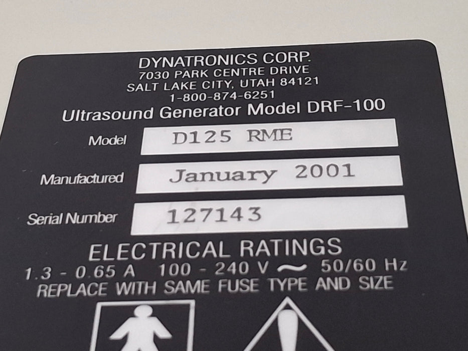 Dynatronics Model D125 Ultrasound Generator