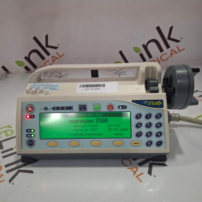 Smiths Medical Medfusion 3500 Version 3 Syringe Infusion Pump