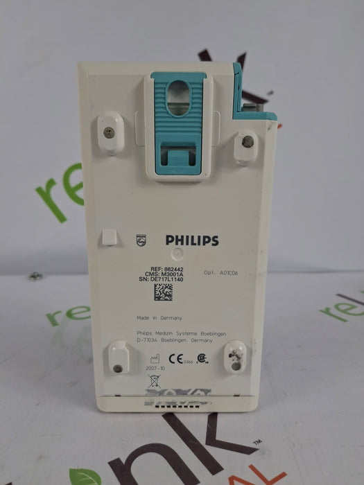 Philips M3001A-A01C06 Fast SpO2, NIBP, ECG, Temp, IBP MMS Module