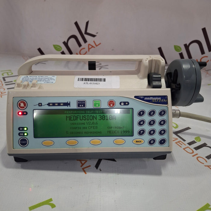 Smiths Medical Medfusion 3010a Syringe Infusion Pump