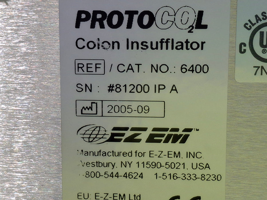 EZ EM Products Protocol 6400 Colon Insufflator