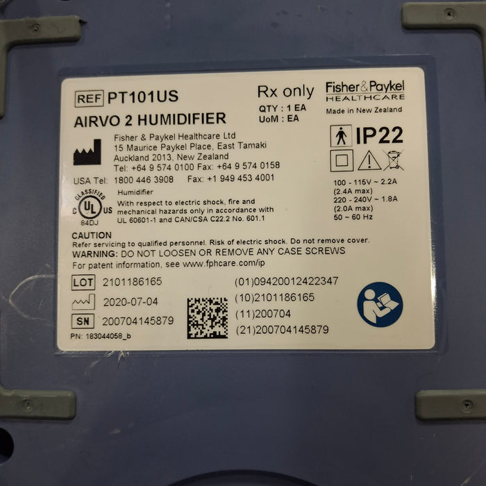 Fisher & Paykel Airvo 2 Humidified High Flow Therapy Unit