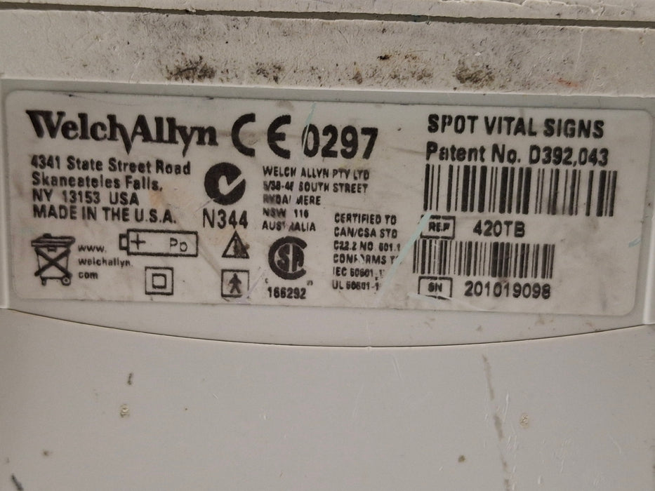 Welch Allyn Spot 420 - NIBP, Temp Vital Signs Monitor