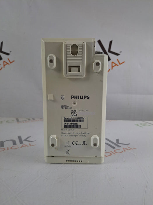 Philips M3001A-C18 Fast SpO2, NIBP, 12 lead ECG, Temp, IBP MMS Module