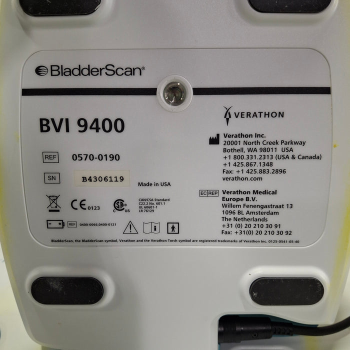 Verathon Medical, Inc BVI 9400 Bladderscan