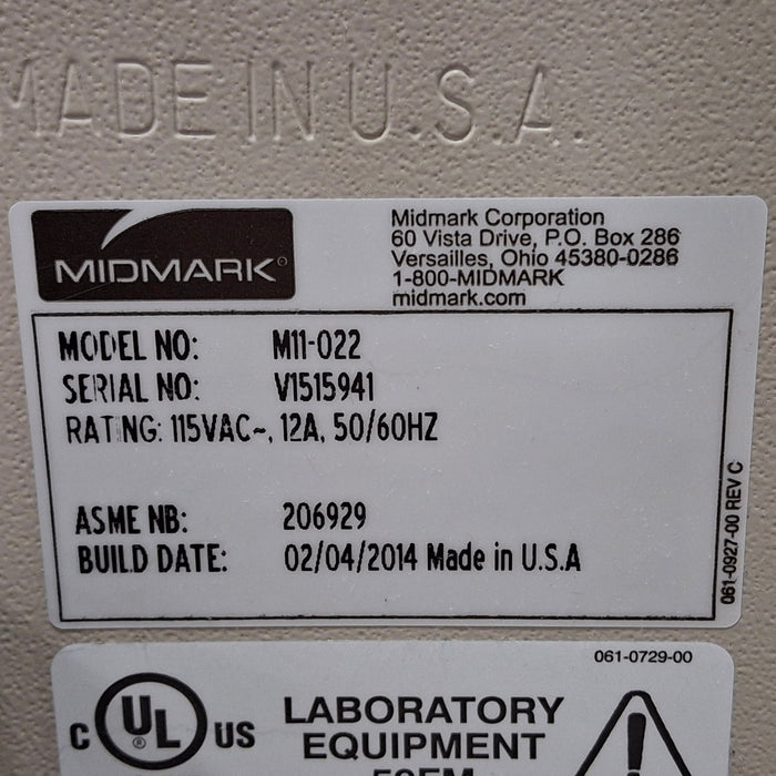 Midmark M11-022 UltraClave Autoclave Sterilizer