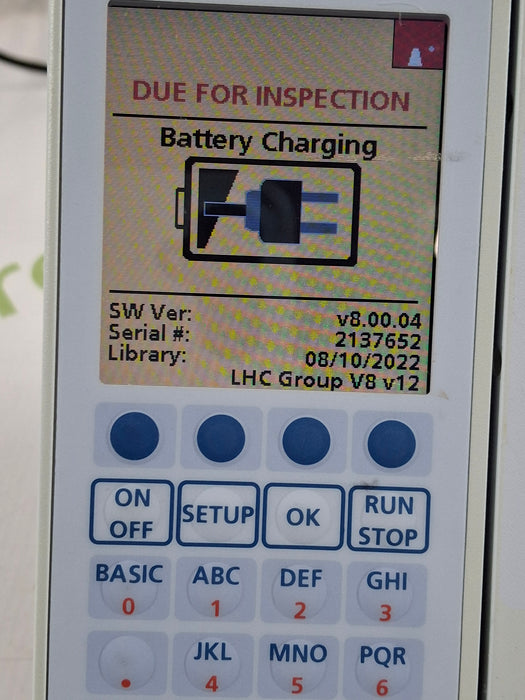 Baxter Sigma Spectrum 8.00.04 w/ A/B/G/N Battery Infusion Pump