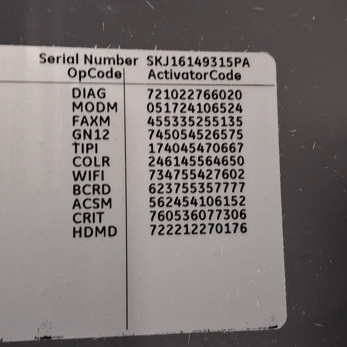 GE Healthcare MAC 5500 HD ECG without CAM Module