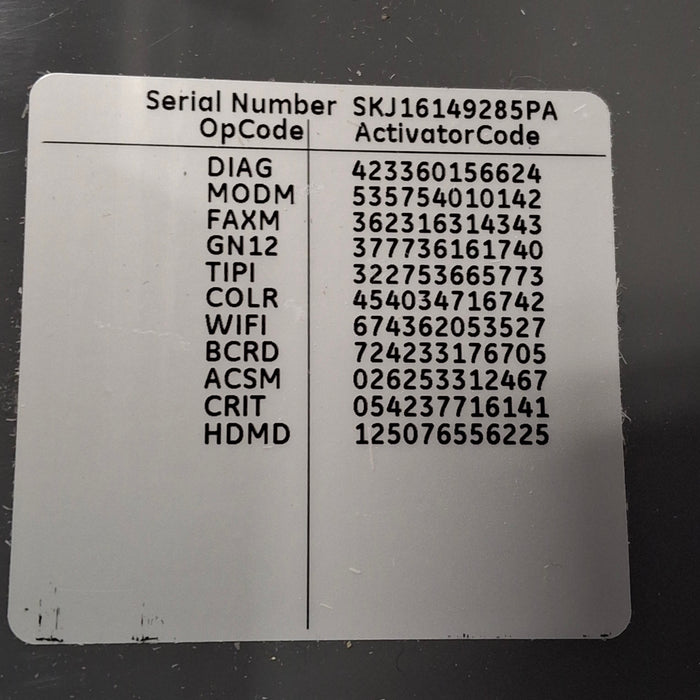 GE Healthcare MAC 5500 HD ECG without CAM Module