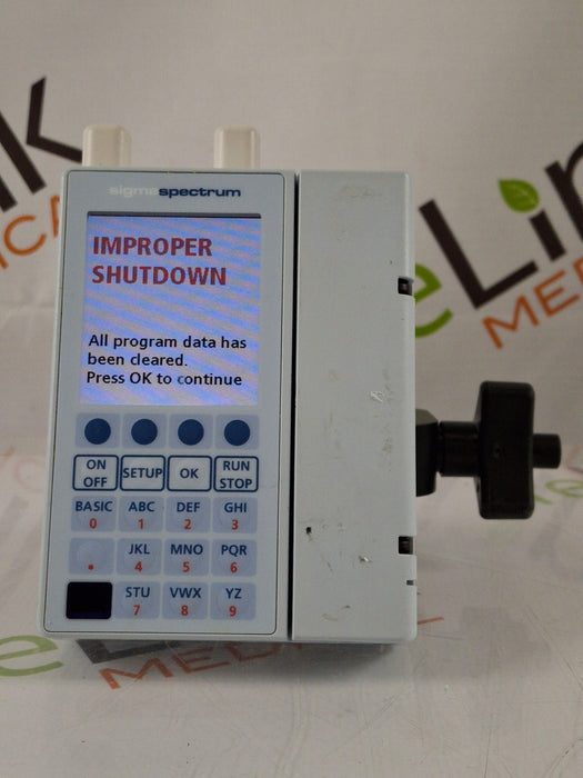 Baxter Sigma Spectrum w/ A/B/G/N Battery Infusion Pump