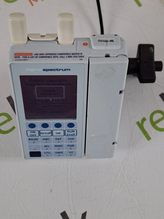 Baxter Sigma Spectrum w/ A/B/G/N Battery Infusion Pump
