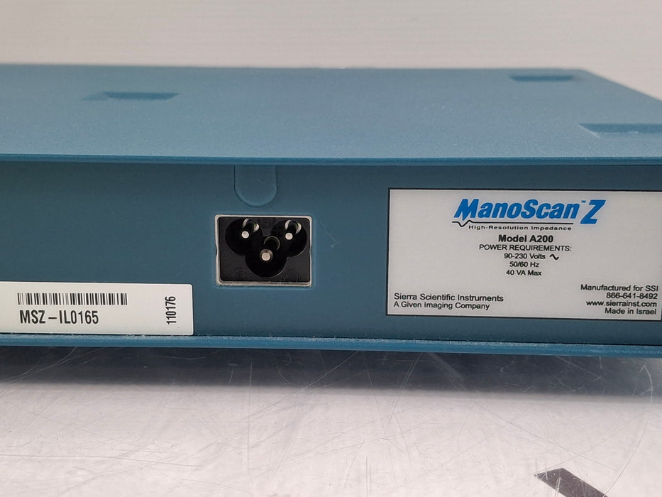Sierra Scientific Manoscan Z A200 High Resolution Video Manometry