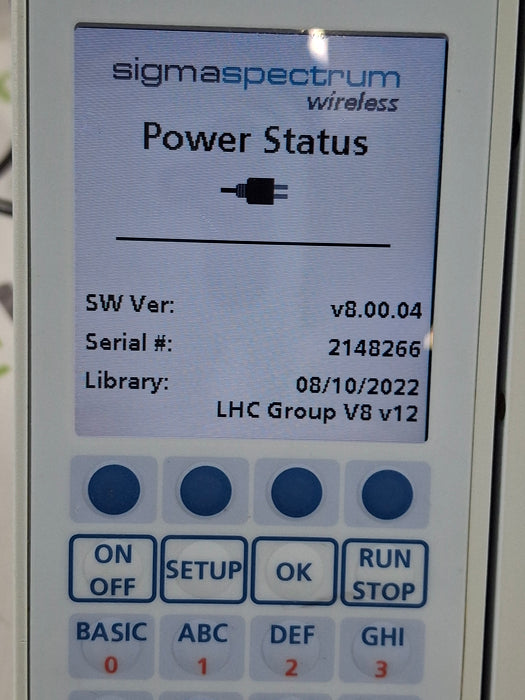 Baxter Sigma Spectrum w/ A/B/G/N Battery Infusion Pump