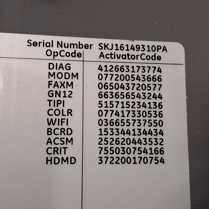 GE Healthcare MAC 5500 HD ECG without CAM Module
