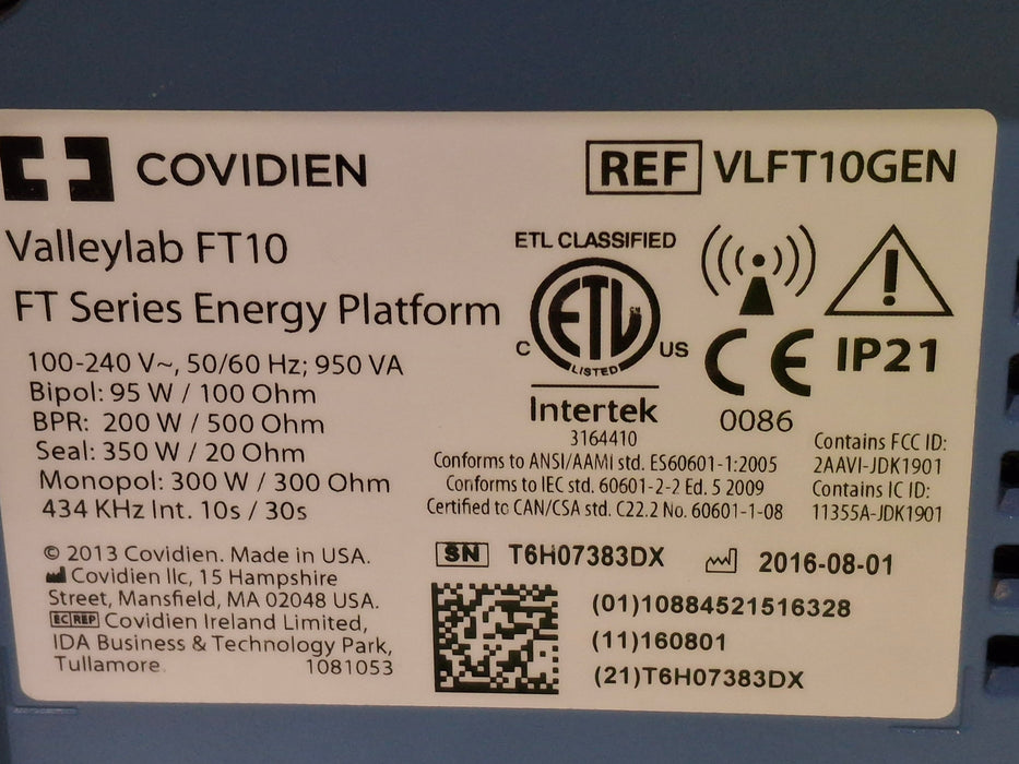 Valleylab FT10 Electrosurgical Unit