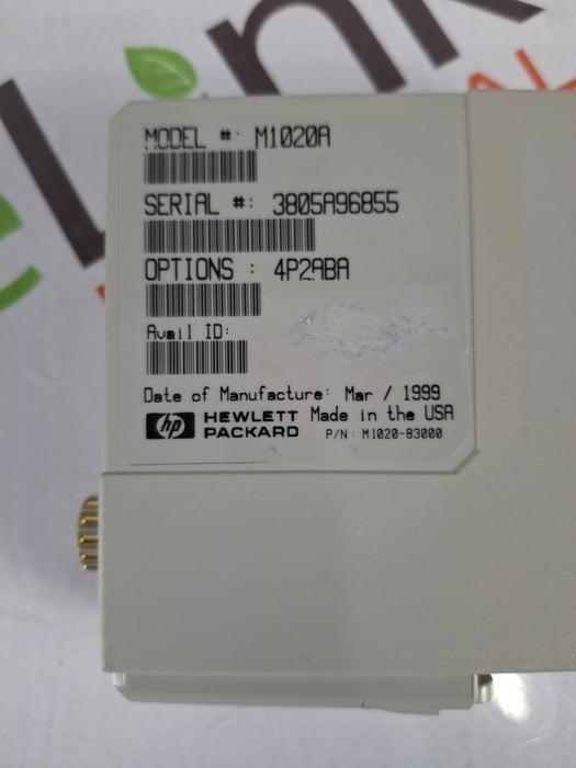 Hewlett Packard M1020A SpO2/PLETH Single Parameter Module