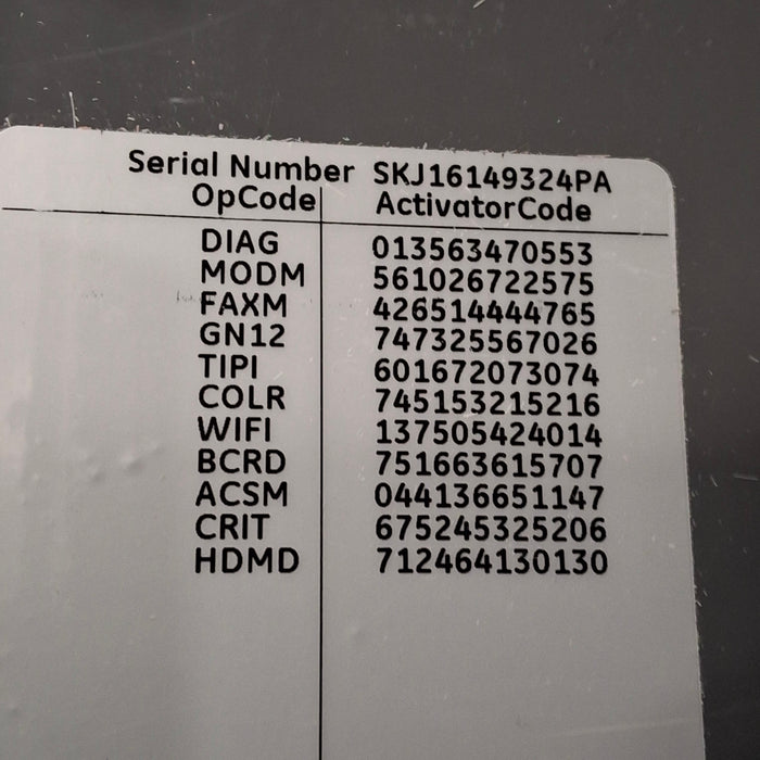 GE Healthcare MAC 5500 HD ECG without CAM Module