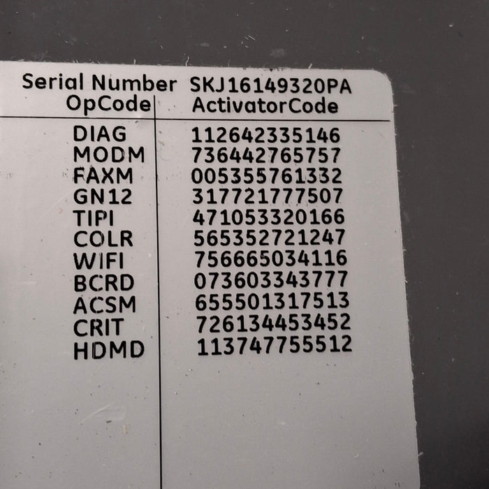 GE Healthcare MAC 5500 HD ECG without CAM Module