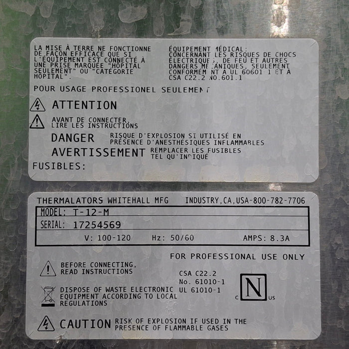 Whitehall Manufacturing T-M-12 Thermolator Mobile Heating Unit