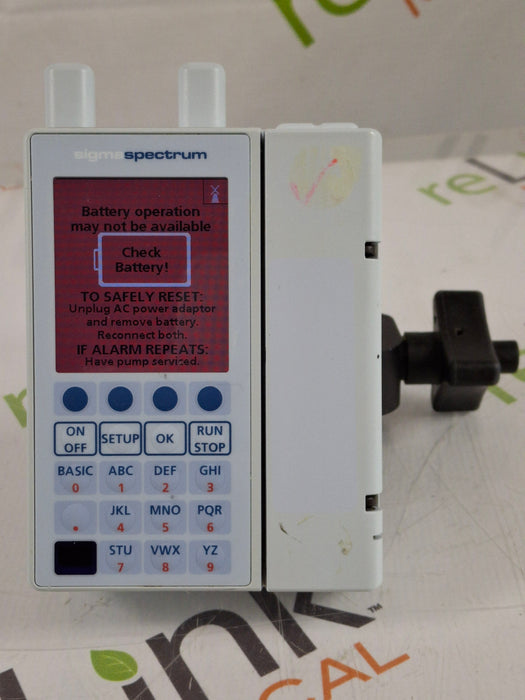 Baxter Sigma Spectrum w/ A/B/G/N Battery Infusion Pump