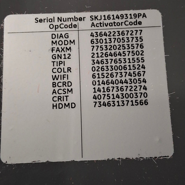 GE Healthcare MAC 5500 HD ECG without CAM Module