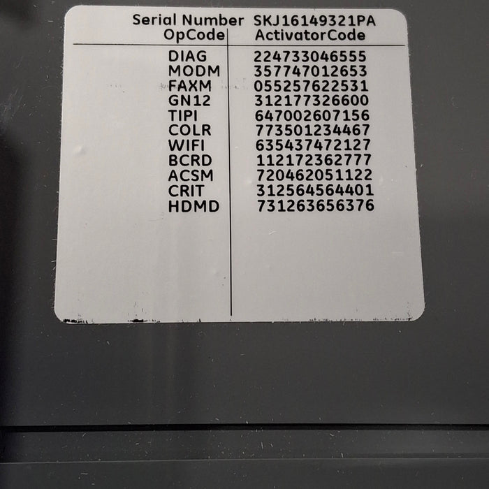 GE Healthcare MAC 5500 HD ECG without CAM Module