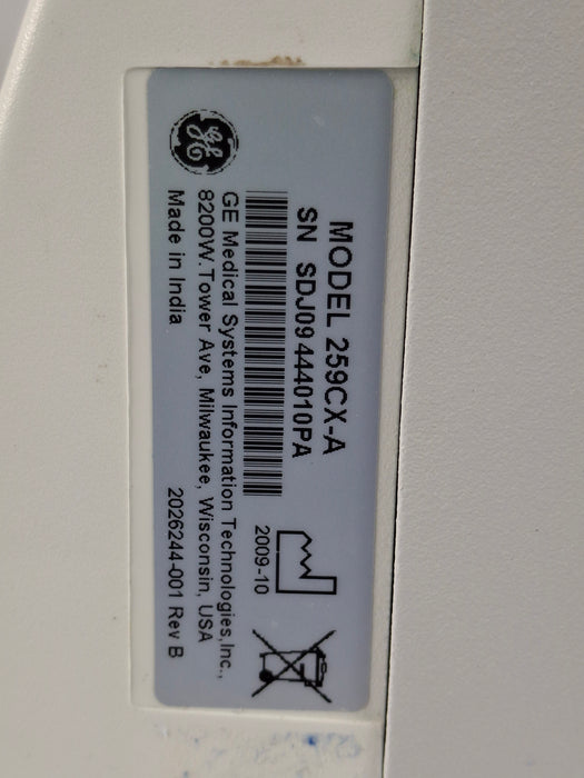 GE Healthcare Corometrics 250cx Series Model 259cx-a Fetal Monitor