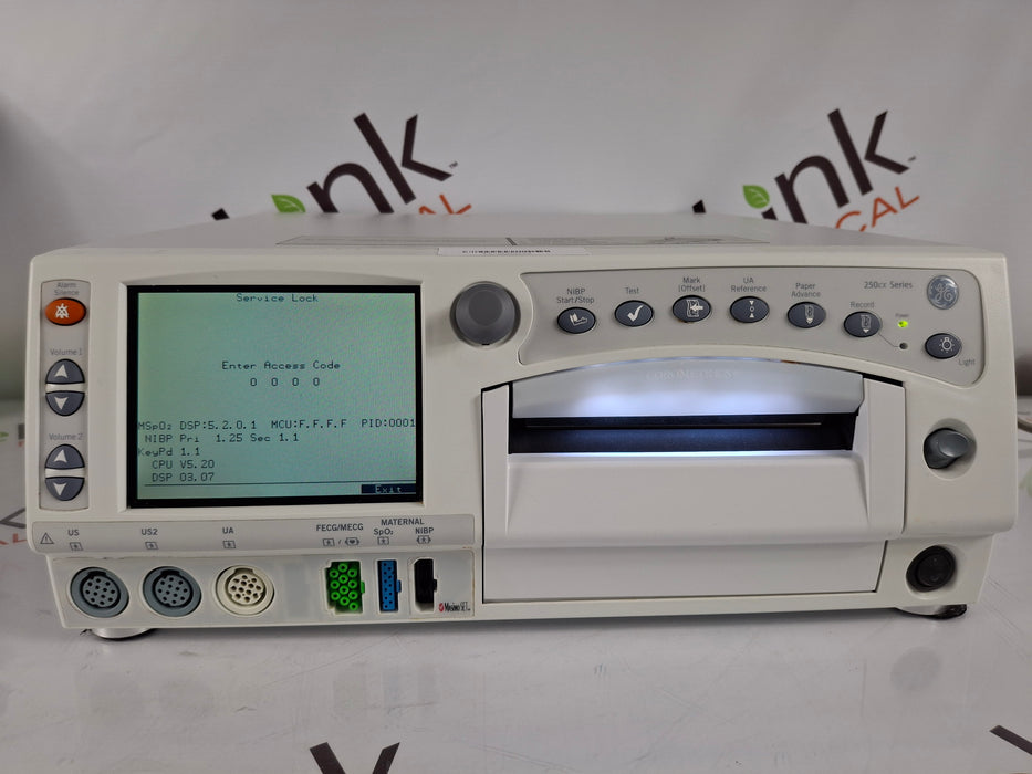 GE Healthcare Corometrics 250cx Series Model 259cx-a Fetal Monitor