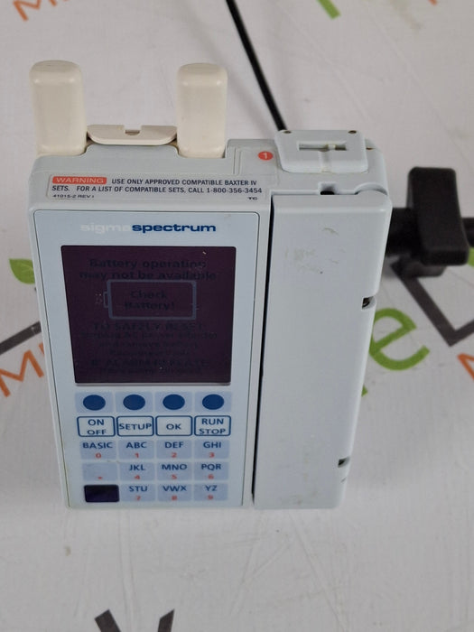 Baxter Sigma Spectrum w/ A/B/G/N Battery Infusion Pump