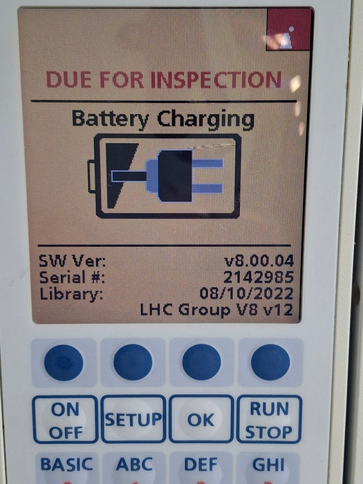 Baxter Sigma Spectrum 8.00.04 w/ A/B/G/N Battery Infusion Pump