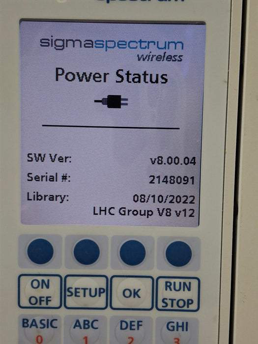 Baxter Sigma Spectrum w/ A/B/G/N Battery Infusion Pump
