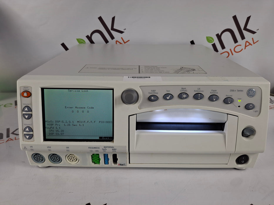 GE Healthcare Corometrics 250cx Series Model 259cx-a Fetal Monitor