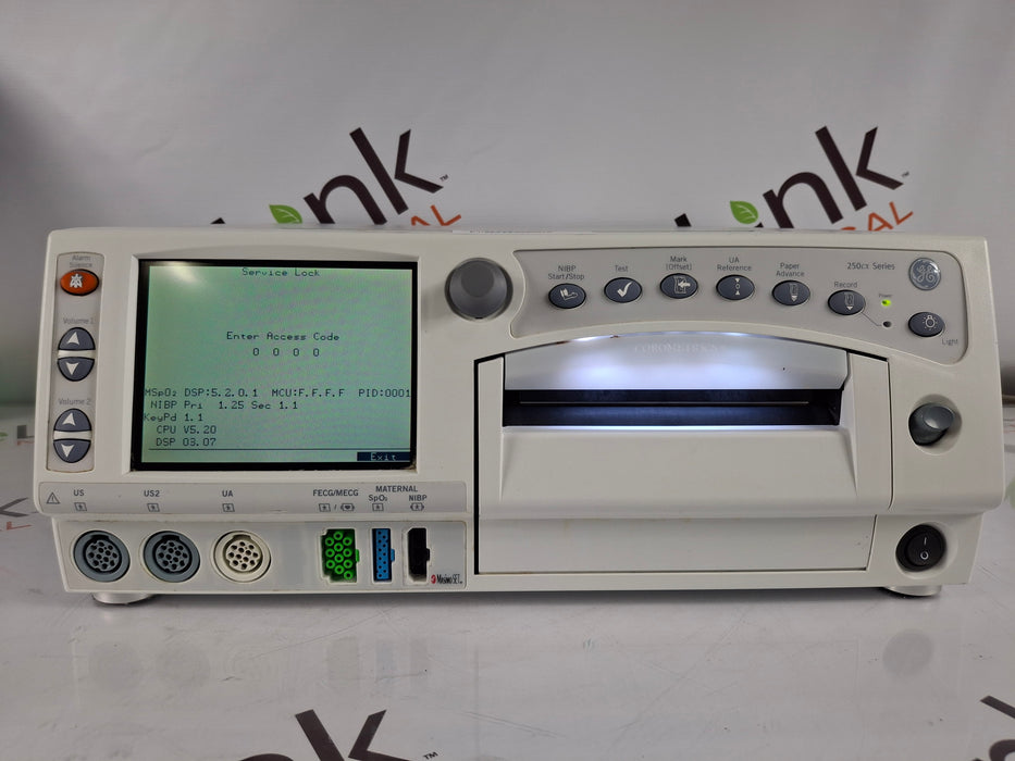 GE Healthcare Corometrics 250cx Series Model 259cx-a Fetal Monitor