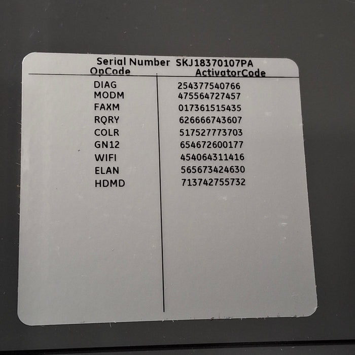 GE Healthcare MAC 5500 HD ECG without CAM Module