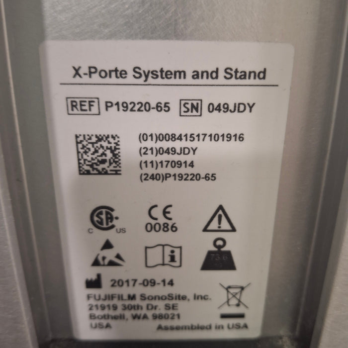 Sonosite X-Porte Mobile Cart w/ Control Panel