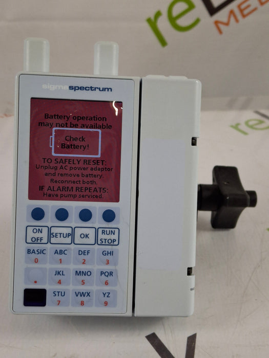 Baxter Sigma Spectrum w/ A/B/G/N Battery Infusion Pump