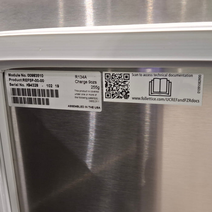 Follett Corp REF5P Undercounter Medical Refrigerator