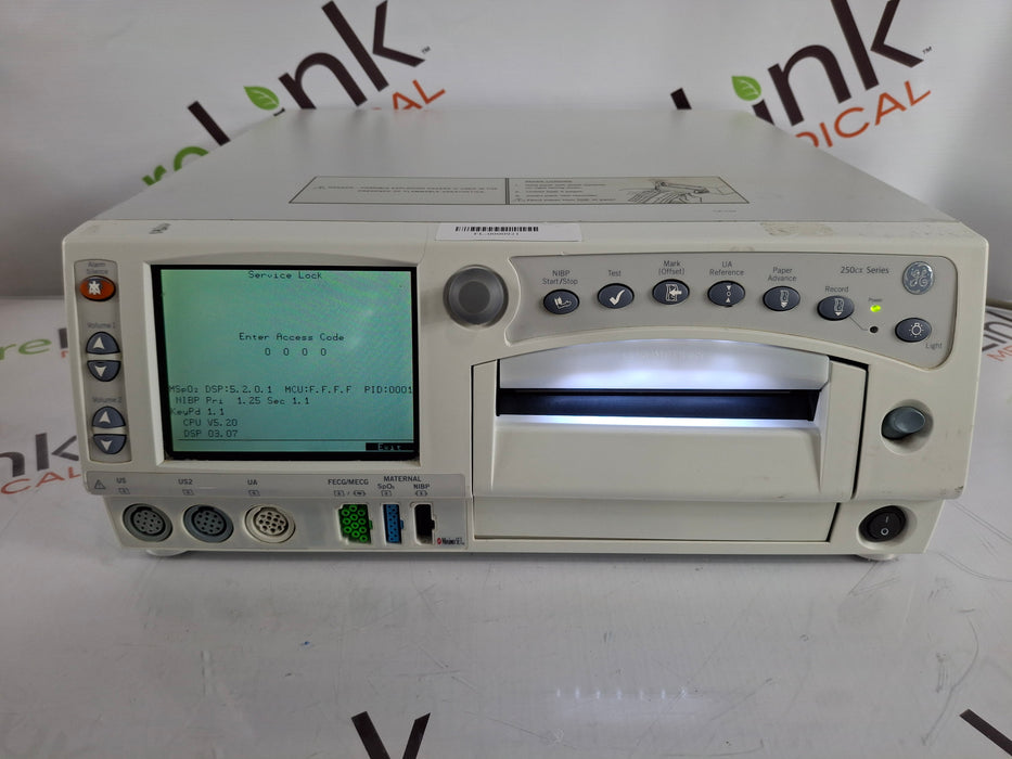 GE Healthcare Corometrics 250cx Series Model 259cx-a Fetal Monitor