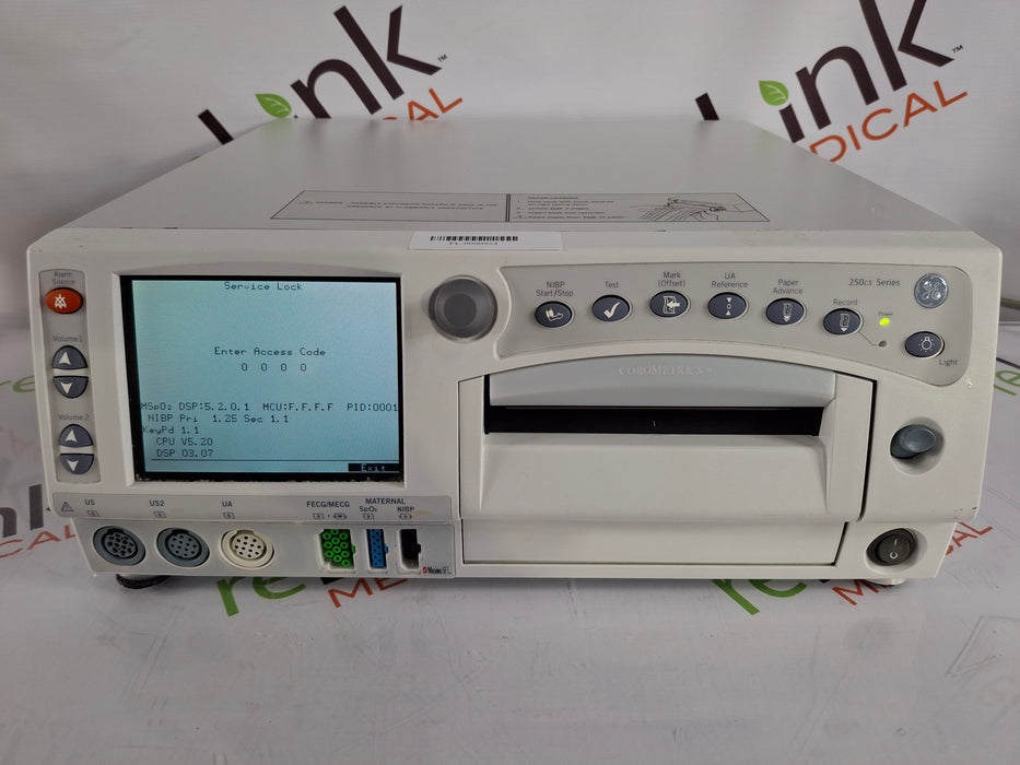 GE Healthcare Corometrics 250cx Series Model 259cx-a Fetal Monitor
