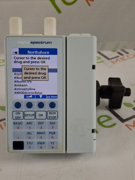 Baxter Sigma Spectrum 8.00.04 w/ A/B/G/N Battery Infusion Pump