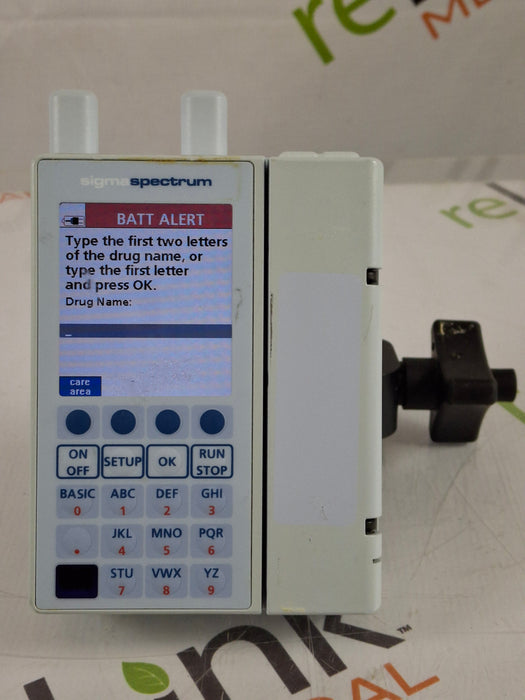 Baxter Sigma Spectrum 8.00.04 w/ A/B/G/N Battery Infusion Pump
