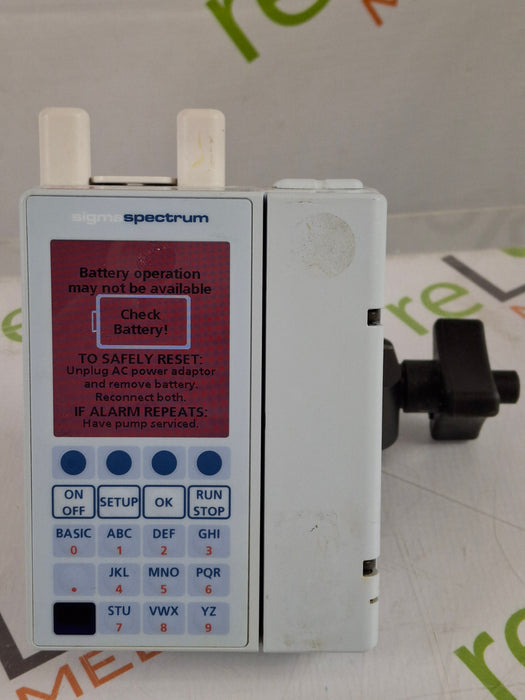 Baxter Sigma Spectrum w/ A/B/G/N Battery Infusion Pump