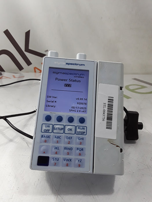 Baxter Sigma Spectrum 6.05.14 with A/B/G/N Battery Infusion Pump